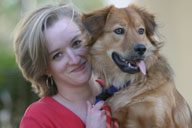 Karin and her dog Stella