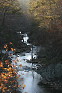 Just down river of Noccalula Falls