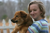 Karin and her dog Stella